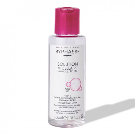 Byphasse міцелярна вода для очищення обличчя для сухої,чутл. та інтолерантної шкіри 100мл