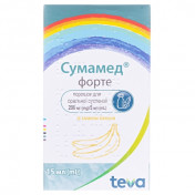 Сумамед форте сусп.200мг/5мл 600мг 15мл банан