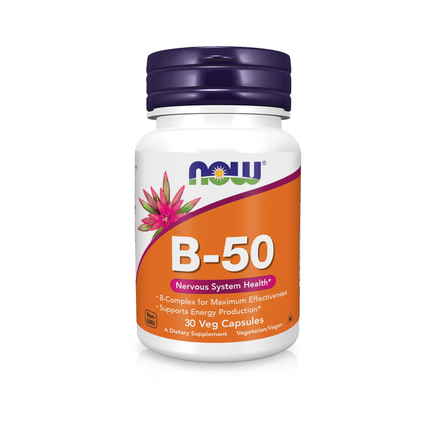 Вітаміни NOW Foods В-50 КОМПЛЕКС капс. №30 (19110420)