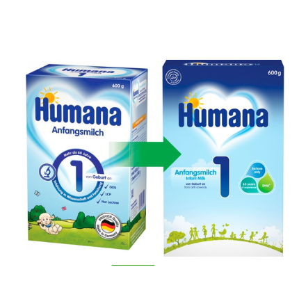 Хумана 1 з пребіотиками LC-PUFA 600 гр 0221