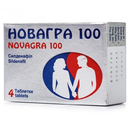 Новагра таблетки для потенции 100 мг №4