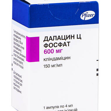 Далацин Ц Фосфат розчин для ін'єкцій 150 мг/мл в ампулах по 4 мл, 1 шт.