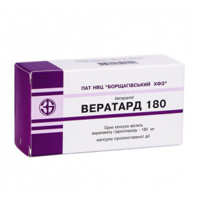 Вератард капсулы по 180 мг, 30 шт.