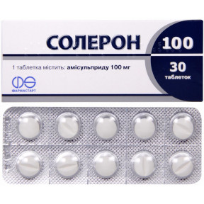 Солерон таблетки від шизофренії по 100 мг, 30 шт.