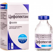 Цефопектам порошок для розчину для ін'єкцій по 1 г у флаконі, 1 шт.