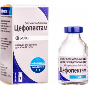 Цефопектам порошок для розчину для ін'єкцій по 1 г у флаконі, 1 шт.