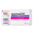 Цефтріаксон порошок для розчину для ін'єкцій по 1 г, 10 шт.