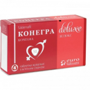 Конегра Делюкс таблетки жувальні для потенції по 50 мг, 4 шт. 1+1 Акція