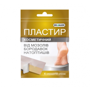 Пластырь мозольный Dr. Bauer от сухих мозолей 6 см х 10 см, 1 штука
