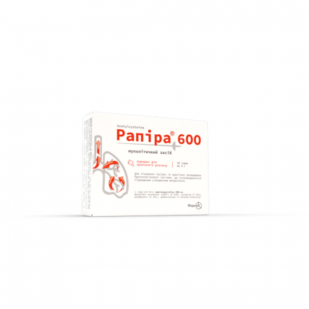 Рапіра саше порошок для орального розчину 600мг / 3 г №10