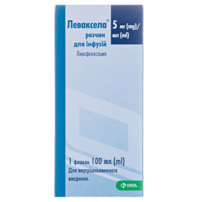 Леваксела р-н д/інф.5мг/мл 100мл №1