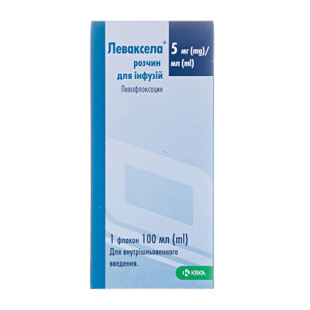 Леваксела р-н д/інф.5мг/мл 100мл №1