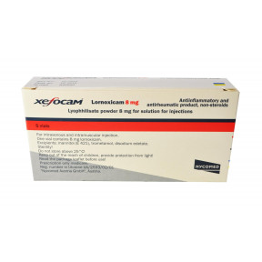 Ксефокам порошок для приготовления раствора для инъекций, 8 мг, 5 шт.