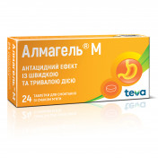 Алмагель М таблетки для рассасывания со вкусом мяты, 24 шт.