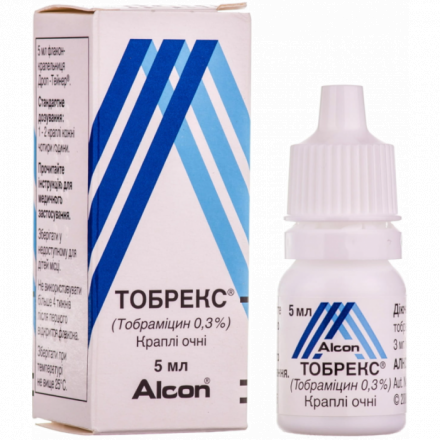 Тобрекс 2Х краплі для очей 0,3%, 5 мл