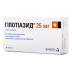 Гіпотіазид таблетки по 25 мг, 20 шт.
