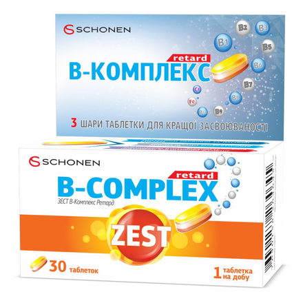 Зест  В-комплекс ретард №30