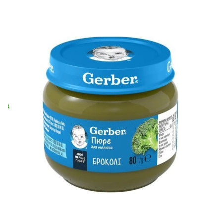 Овочеве пюре Gerber Брокколі, 80 г