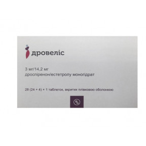 Дровеліс табл. п/о 3 мг/14.2 мг №28