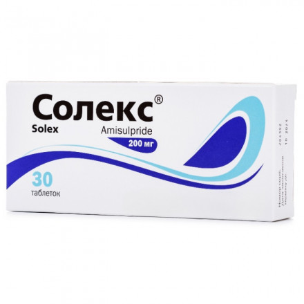 Солекс пігулки по 200 мг, 30 шт.
