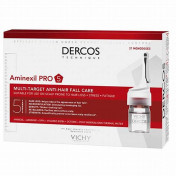Комплексний засіб для волосся Vichy Dercos Aminexil Clinical 5 проти випадіння, для жінок, 21 х 6 мл