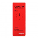 Силагра таблетки для потенції по 50 мг, 4 шт.