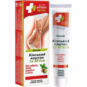 Бальзам "Конский каштан и мята" Дежурная Аптека Эколла, 50 г