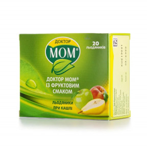 Доктор МОМ леденцы при кашле с фруктовым вкусом, 20 шт.