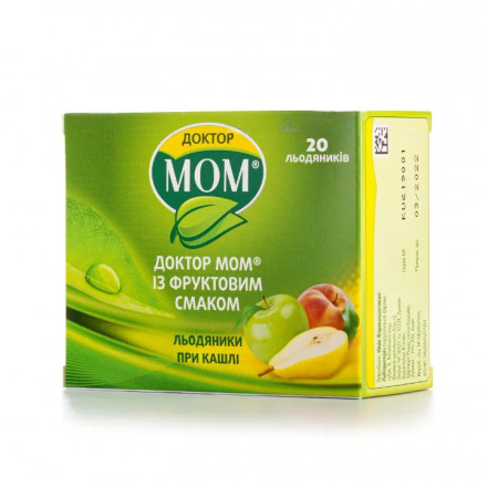 Доктор МОМ леденцы при кашле с фруктовым вкусом, 20 шт.