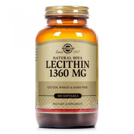 Солгар Лецитин соєвий капсули N100