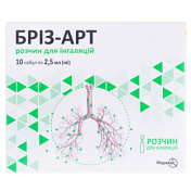 Бріз-арт р-н д/інгал 2,5мл у небул.поліет.№10
