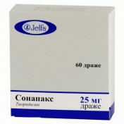 Сонапакс драже по 25 мг, 60 шт.