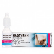 Нафтизин краплі назальні 0,1%, 10 мл
