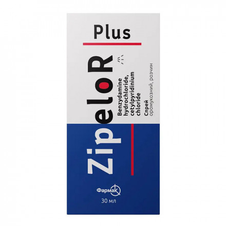 Зіпелор Плюс спрей оромукоз. 1,5+ 5,0 мг/мл 30мл фл