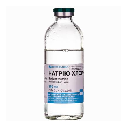 Натрію хлориду р-н 0.9% 200мл