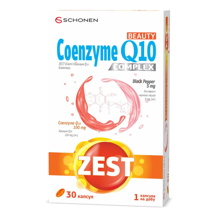 Зест б'юті коензим Q10 капс. №30