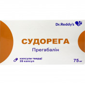 Судорега капсули по 75 мг, 28 шт.