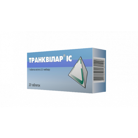 Транквілар IC таблетки по 0,3 г, 20 шт.