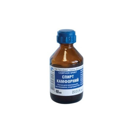 Камфорний спирт розчин 10%, 40 мл