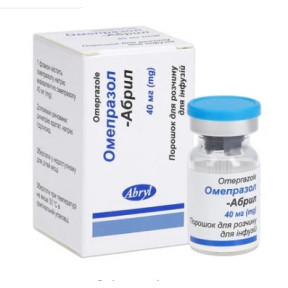 Омепразол-Абрил пор. д/р-ну д/ін. 40мг фл. №1