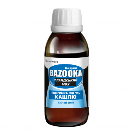 Базука Ісландський мох, еліксир у флаконі 120 мл, дієтична добавка