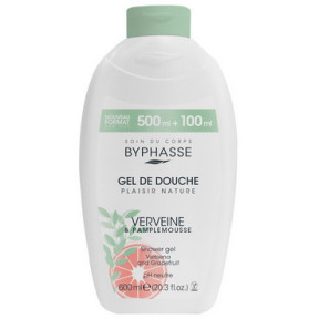Byphasse крем-уход для душа вербена и грейпфрут 600мл