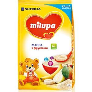 Мілупа каша мол.210г манна з фруктами NEW /0041