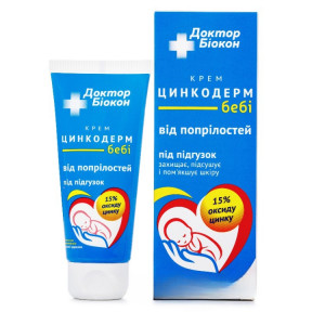 Цинкодерм Бебі крем від попрілостей, 60 г - Доктор Біокон