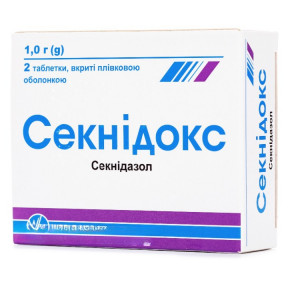 Секнідокс таблетки по 1 г, 2 шт.