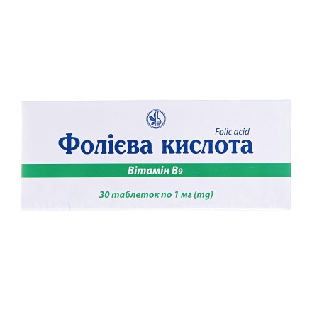 Фолієва к-та таб. 1мг №30