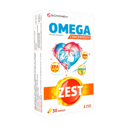 Зест Омега Концентрат капс. №30