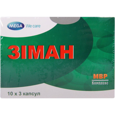 Зіман капсули загальнозміцнюючої та тонізуючої дії, 30 шт.