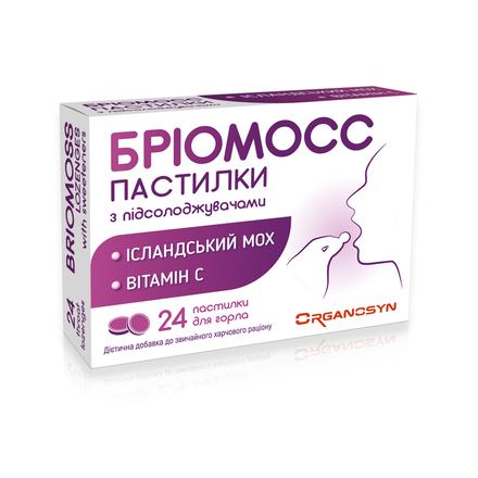 Бріомосс паст. з підсолоджувачем №24