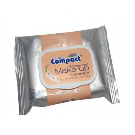 Серветки вологі 25шт мейк-ап з клап. ультракомпакт